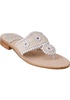 Palm Beach Thong Sandal White/Bone Leather