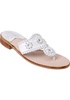 Palm Beach Thong Sandal White Leather