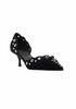 women's gratified sandals in black suede