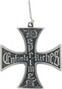 Silver Cross Single Earring