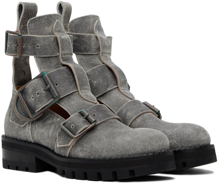 Gray Rome Boots