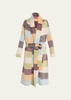 Oasis Striped Cashmere Rib Robe