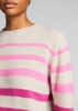 Horizon Stripe Simple Crew Cashmere Sweater