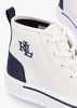 Dakota Logo White Leather High Top Trainers