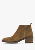 Ackie Tan Suede Western Ankle Boots