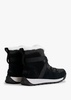 Whitney II Fluffy Black Suede Shearling Boots