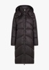 Noel Black Longline Puffa Coat