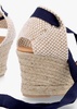 Juana Dark Navy Suede Wedge Espadrilles