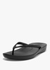 Iqushion All Black Ergonomic Flip Flops