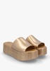 x Melissa Becky Gold Slab Sole Mules