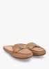 Barnsbury Pebbled Camel Leather Backless Mules