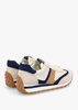 Dani White Sand Navy Multi Suede Trainers