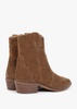 Lunette Tan Suede Cowboy Boots