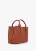 Marcy 26 Lauren Tan Leather Satchel Bag