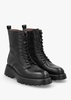 Atari Black Leather Ankle Boots