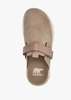 Viibe Omega Taupe Honey White Suede Clogs