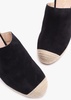 Pennie Black Suede Blackless Wedge Espadrilles