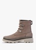 Lennox Street Omega Taupe Light Grey Leather Waterproof Boots