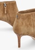 Lizie Camel Suede Heeled Ankle Boots