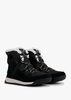 Whitney II Fluffy Black Suede Shearling Boots