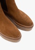 Alpine Tan Suede Tall Chelsea Boots