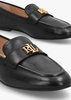 Averi III Burnished Black Leather Loafers