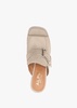 Memphis Beige Suede Block Heel Mules