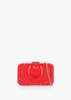 Perspex Heart Rosso Clutch Bag