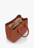 Marcy 26 Lauren Tan Leather Satchel Bag