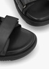 Whitson Black Leather Sandals