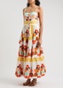 Jimena floral-print cotton maxi dress