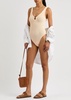 Celine cut-out seersucker swimsuit