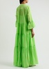 Manousia tiered cotton maxi dress 