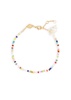 Fiesta Shell 18kt gold-plated beaded bracelet 