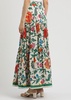 Big floral-print cotton-blend maxi skirt 