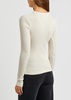 Bina ribbed stretch-jersey top 