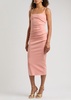 Karina Tuck ruched midi dress