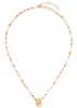 Piccolo 18kt gold-plated beaded necklace