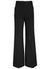 Alina flared wool-blend trousers