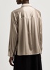 Stretch-silk satin shirt 