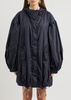 Hooded nylon parka 