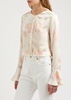 Lyndon floral-print silk-satin top