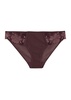 Dahlia floral-embroidered tulle briefs