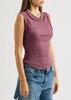 Kate ribbed stretch-cotton tank 