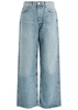 Low Slung Baggy distressed wide-leg jeans