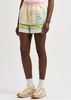 Vase printed linen shorts 