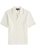 Johnny ribbed cotton-blend polo shirt