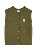 East logo ribbed-knit vest