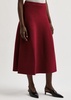 Jennifer ribbed-knit midi skirt 