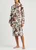 Soleia printed cotton robe